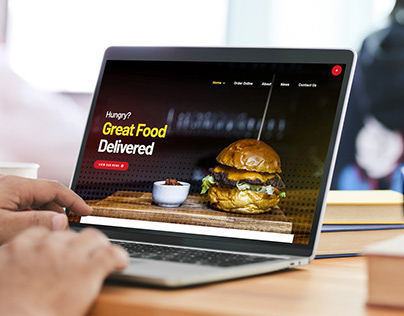 Food delivery website design