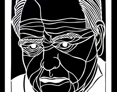Winston Churchill- papercutting