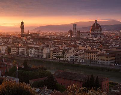 Florence in magical light