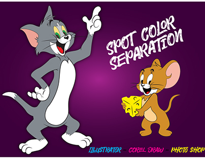 Characters Vector 100% And Spot Color separation