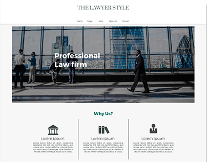 Lawyer style - Wordpress theme