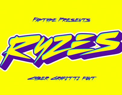 FREE DOWNLOAD RYZES CYBER GRAFFITI FONT