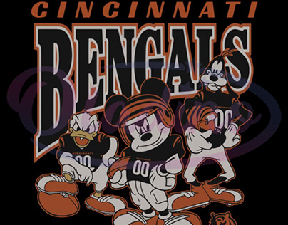 NFL Cincinnati Bengals Disney Svg Digital File