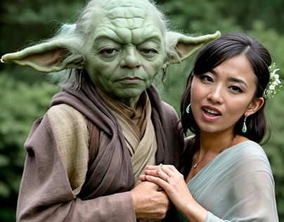 Human Yoda gets Married