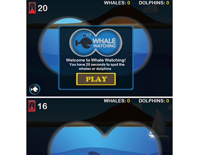 Whale Watching Game - Logo & UI Design