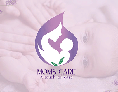 MOMS CARE Baby lotion brand identity design project