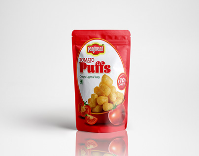 puffs Pouch Label Design