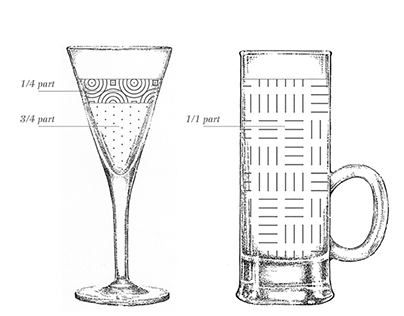 Information Graphic Cocktail Illustrations
