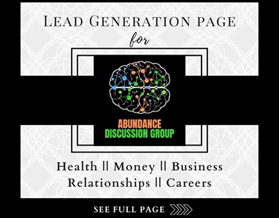 Lead Generation Page Design Project (Gohighlevel)