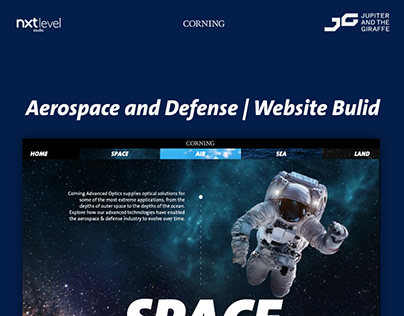 Corning | Aerospace and Defense | Website Build