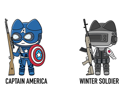 Captain America & Winter Soldier -- PUBG