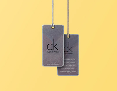 Design of hangtag, clothing label, neck label