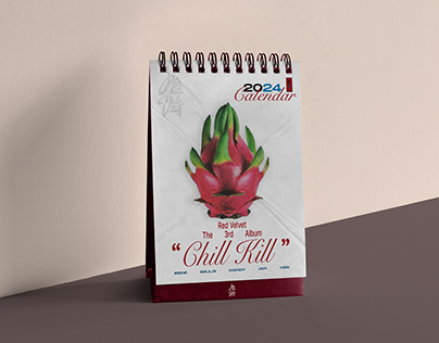 red velvet 'chill kill' - calendar mockup (2024)