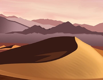 Desert illustration Design