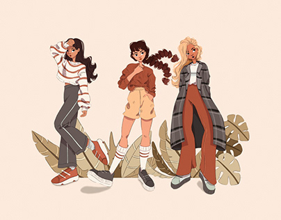 Plant Girls | Flat Character Illustration