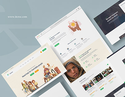 Charita – Free Single Page Charity Homepage Design UI