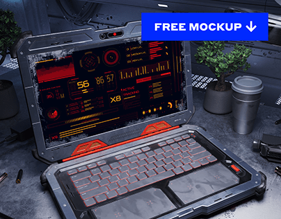 Cyber devices - Free mockup