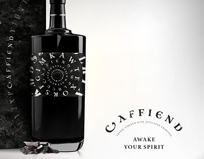 Caffiend: Coffee Liqueur Packaging Design