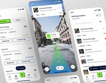 Parking Mobile Apps Ui Design