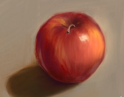 Apple,digital,painting