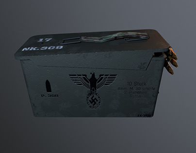 Nazi ammo box, gameready