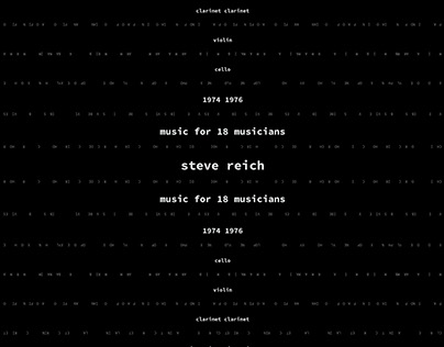 Poster - Steve Reich