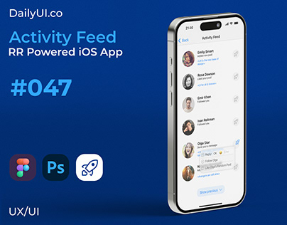 UX/UI Activity Feed Rapid Reactions Powered Daily 047