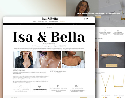 women jewellery website in shopify