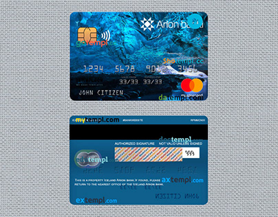 Iceland Arion bank mastercard