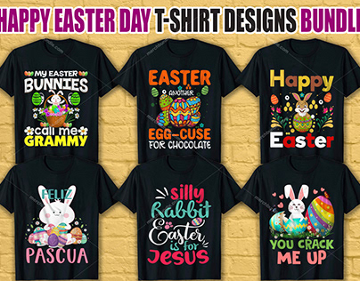 Happy Easter Day T Shirt Design Bundle