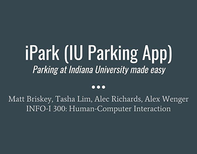 HCI: IU Parking App