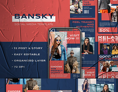 BANSKY - Instagram Stories & Post Template