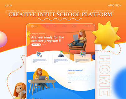 Project thumbnail - Private school UI Design Platform