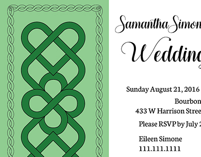 Celtic Knots Wedding Invitation