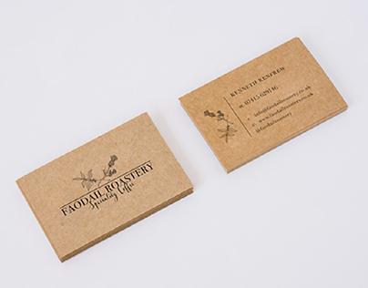 Faodail Roastery Business Stationary & Product Cards