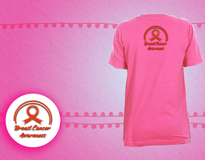 Breast cancer awareness T shirt logo design