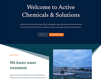 Water Treatment Landing Page | Website