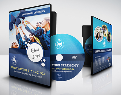 Graduation Ceremony DVD Cover and Label Template Vol.2