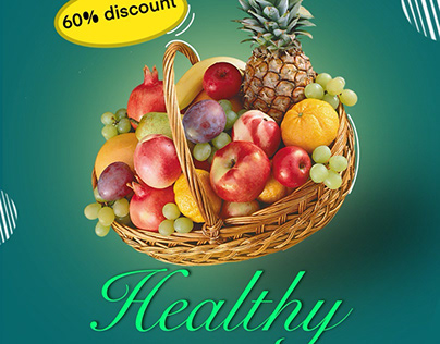 healthy vegetable ad design