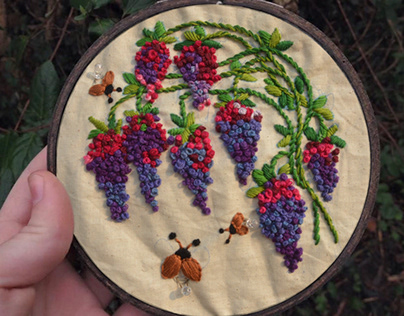 Spring in the valley, an embroidery collection