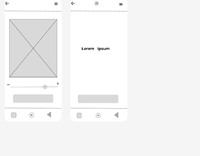 Mobile Scanning Application (Low fidelity Wireframe)