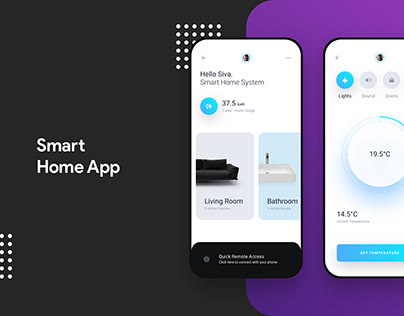 Smart Home App UI Concept