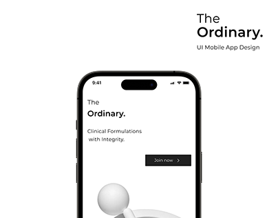UI Mobile app design / The Ordinary