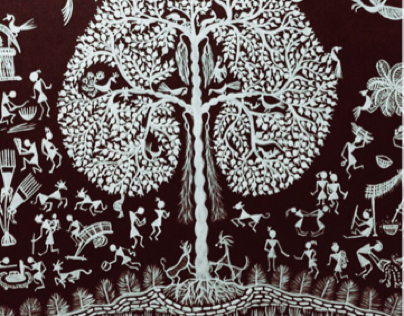 Indian Folk: Warli: Tree of Life