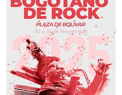 Poster Circuito Bogotano de rock - 2025