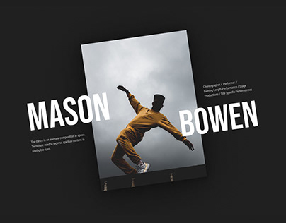 Dancer & choreographer | website design