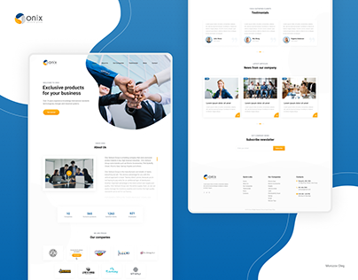 Web Design for Onix Holding Company