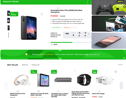 Landing Page E-commerce Website