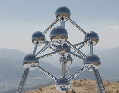 Atomium maquette 3d