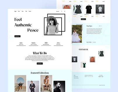 Fashion Web Landing Page Design